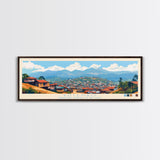 Butembo, Congo Panoramic Travel Poster Canvas Print, Butembo, Congo Painting, Congo Art, Butembo Panoramic Travel Art, Travel Painting