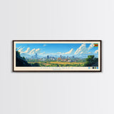 Chitungwiza, Zimbabwe Panoramic Travel Poster Canvas Print, Chitungwiza, Zimbabwe Painting, Zimbabwe Art, Chitungwiza Panoramic Travel Art, Travel Painting