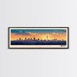 Joinville, Brazil Panoramic Travel Poster Canvas Print, Joinville, Brazil Painting, Brazil Art, Joinville Travel Art, Living Room Painting