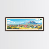 Krugersdorp, South Africa Panoramic Travel Poster Canvas Print, Krugersdorp, South Africa Painting, South Africa Art, Krugersdorp Panoramic Travel Art, Travel Painting