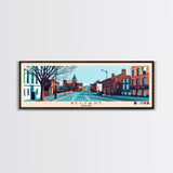 Belfast, Ireland Panoramic Canvas Print, Belfast, Ireland Painting, Ireland Art, Belfast Travel Poster, Travel Art, Vacation Gift