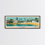 Bouake, Ivory Coast Panoramic Canvas Print, Bouake, Ivory Coast Painting, Ivory Coast Art, Bouake Travel Poster, Travel Art, Guest Room Painting