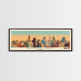 Buenos Aires, Argentina Panoramic Canvas Print, Buenos Aires, Argentina Painting, Argentina Art, Buenos Aires Travel Poster, Travel Art, Guest Room Painting