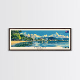 Cairns, Australia Panoramic Canvas Print, Cairns, Australia Painting, Australia Art, Cairns Travel Poster, Travel Art, Living Room Painting
