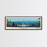 Canberra, Australia Panoramic Canvas Print, Canberra, Australia Painting, Australia Art, Canberra Travel Poster, Travel Art, Guest Room Painting
