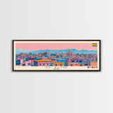 El Alto, Bolivia Panoramic Canvas Print, El Alto, Bolivia Painting, Bolivia Art, El Alto Travel Poster, Travel Art, Housewarming Gift