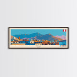 Ica, Peru Panoramic Canvas Print, Ica, Peru Painting, Peru Art, Ica Travel Poster, Travel Art, Guest Room Painting