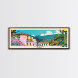 Itagui, Colombia Panoramic Canvas Print, Itagui, Colombia Painting, Colombia Art, Itagui Travel Poster, Travel Art, Guest Room Painting