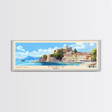 Corfu, Greece Panoramic Print, Vacation Gift, Greece Wall Art, Vacation Wall Art, Vacatation Memories, Beach Decor, Beach Or Lakehouse Art