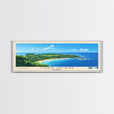 Corn Island, NICARAGUA Panoramic Print, Vacation Gift, NICARAGUA Wall Art, Beach Painting, Beach Decor, Beach Or Lakehouse Art