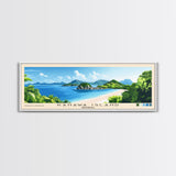 Kanawa Island, Indonesia Panoramic Beach Print, Vacation Gift, Indonesia Wall Art, Beach Painting, Beach Decor, Beach Painting