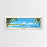 Key West, Florida Panoramic Print, Vacation Gift, Florida Wall Art, Beach Painting, Beach Decor, Beach Or Lakehouse Art