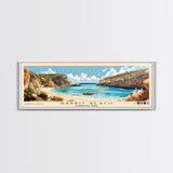 Rabbit Beach, Lampedusa, Italy Panoramic Print, Vacation Gift, Lampedusa, Italy Wall Art, Beach Painting, Beach Decor, Beach Or Lakehouse Art