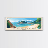 St. Stephen's Beach, Hong Kong Panoramic Print, Vacation Gift, Hong Kong Wall Art, Vacation Wall Art, Vacatation Memories, Beach Decor, Beach Or Lakehouse Art