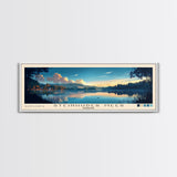 Steinhuder Meer, Germany Panoramic Beach Print, Vacation Gift, Germany Wall Art, Framed Canvas Print, Framed Beach Painting