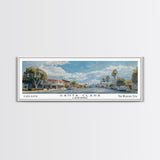 Santa Clara California Panoramic Print, Creative Framed Canvas Print, City Travel Poster, Home Decoration, Wall Art, Office Gift