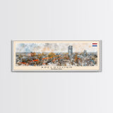 Apeldoorn Netherlands Travel Print Wall Art, Panoramic City Art, Travel Art, Wall Decor, Vacation Gift, Framed Canvas Print Or Metal Art