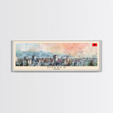 Durres Albania Travel Print Wall Art, Panoramic City Art, Travel Art, Wall Decor, Vacation Gift, Framed Canvas Print Or Metal Art