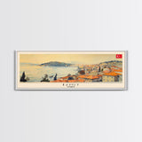 Izmit Turkey Travel Art, City Art, Framed Canvas Print or Metal Wall Art, Europe Travel Poster, Panoramic Wall Art, Extra Wide Wall Art