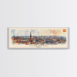 Jonkoping Sweden Travel Print Wall Art, Panoramic City Art, Travel Art, Wall Decor, Vacation Gift, Framed Canvas Print Or Metal Art