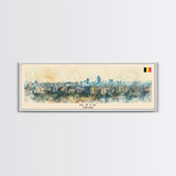 Kyiv Ukraine Wall Art, Panoramic Travel Poster, Panoramic Framed Canvas Print, City Wall Art, Wall Hanging Home Decor, Travel Art