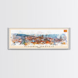 Vitoria Gasteiz Spain Travel Art, City Art, Framed Canvas Print or Metal Wall Art, Europe Travel Poster, Panoramic Wall Art, Extra Wide Wall Art