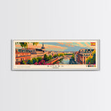 Borås Sweden Travel Art, City Art, Framed Canvas Print or Metal Wall Art, Europe Travel Poster, Panoramic Wall Art, Extra Wide Wall Art