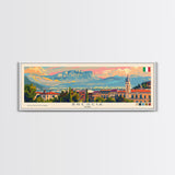 Brescia Italy Travel Print Wall Art, Panoramic City Art, Travel Art, Wall Decor, Vacation Gift, Framed Canvas Print Or Metal Art