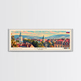 Trnava Slovakia Wall Art, Panoramic Travel Poster, Panoramic Framed Canvas Print, City Wall Art, Wall Hanging Home Decor, Travel Art