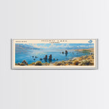 Newfound Lake New Hampshire Framed Canvas Print, Lake House Decor, Panoramic Wall Art, Travel Poster, Scenic Landscape Painting, Contemporary Art