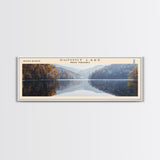 Teshekpuk Lake Panoramic Wall Art, Framed Canvas Print, Lake House Decor, Travel Poster, Scenic Lake Scene, Bedroom Decor, Home Art