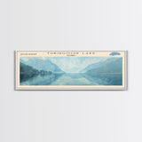 Walker Lake USA Nevada Panoramic Wall Art, Framed Canvas Print, Lake House Decor, Travel Poster, Beautiful Lake Scene, Bedroom Decor