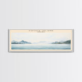 Cocos Island COUNTRY | Framed Travel Poster Canvas Print | Trendy Wall Art | Watercolor Painting | Living Room Art | Unique Art