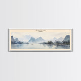 Guilin COUNTRY Travel Poster Print, Framed Canvas Print, COUNTRY Travel Art, Wood Framed Art, Wall Hanging, Home Decor