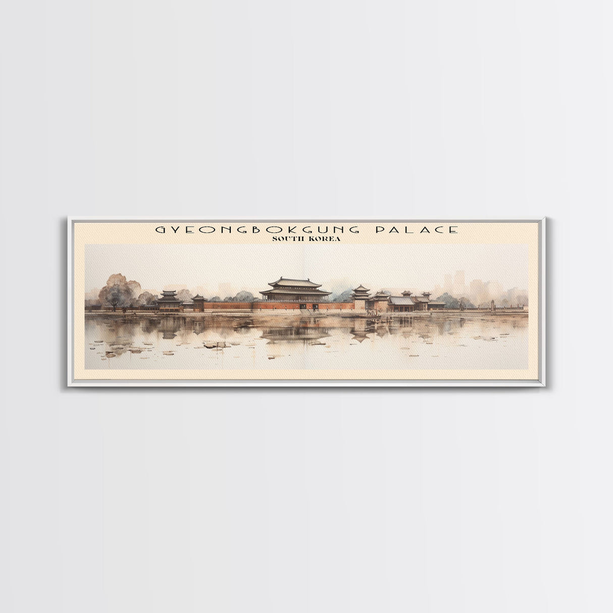 Gyeongbokgung Palace Travel Print Wall Art, Travel Poster Print, Retro Style COUNTRY Home Decor, Wall Hanging, Travel Gift Idea, Unique Metal Art
