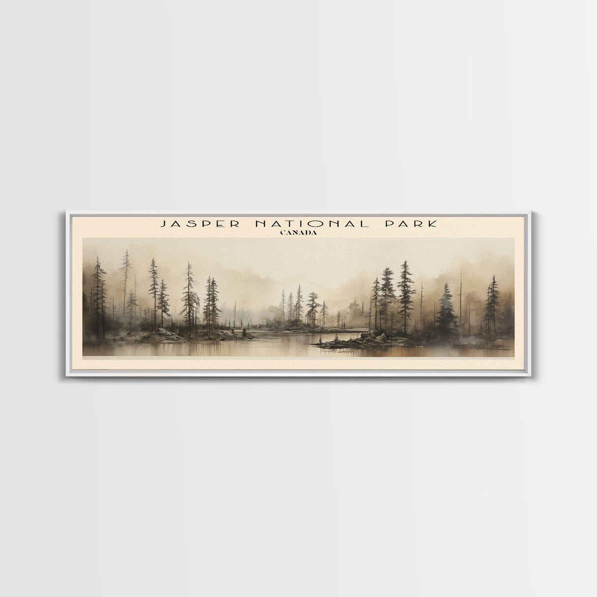 Jasper National Park Travel Print Wall Art, Travel Poster Print, Retro Style COUNTRY Home Decor, Wall Hanging, Travel Gift Idea, Unique Metal Art
