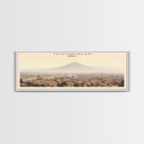 Teotihuacan COUNTRY | Framed Travel Poster Canvas Print | Trendy Wall Art | Watercolor Painting | Living Room Art | Unique Art