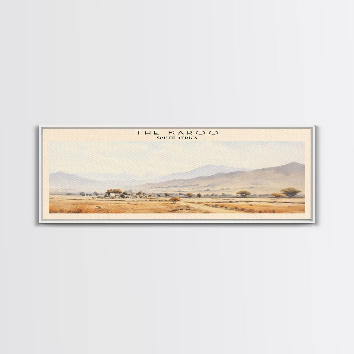 The Karoo Travel Print Wall Art, Travel Poster Print, Retro Style COUNTRY Home Decor, Wall Hanging, Travel Gift Idea, Unique Metal Art