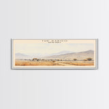 The Karoo Travel Print Wall Art, Travel Poster Print, Retro Style COUNTRY Home Decor, Wall Hanging, Travel Gift Idea, Unique Metal Art