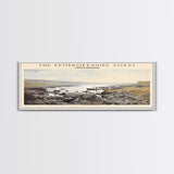 The Pembrokeshire Coast Travel Poster Print, Framed Canvas Print, COUNTRY Travel Art, Wood Framed Art, Wall Hanging, Home Decor