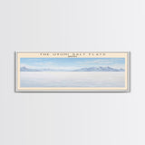 The Uyuni Salt Flats COUNTRY | Framed Travel Poster Canvas Print | Trendy Wall Art | Watercolor Painting | Living Room Art | Unique Art