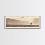 Wailing Wall COUNTRY | Framed Travel Poster Canvas Print | Trendy Wall Art | Watercolor Painting | Living Room Art | Unique Art