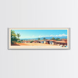 Cabinda, Angola Panoramic Travel Poster Canvas Print, Cabinda, Angola Painting, Angola Art, Cabinda Travel Art, Guest Room Painting