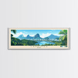 Campinas, Brazil Travel Poster Panoramic Canvas Print, Campinas, Brazil Painting, Brazil Art, Campinas Travel Art, Guest Room Painting