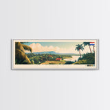 Capiata, Paraguay Panoramic Travel Poster Canvas Print, Capiata, Paraguay Painting, Paraguay Art, Capiata Travel Art, Living Room Painting