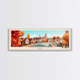 Chelmsford, England Travel Poster Panoramic Canvas Print, Chelmsford, England Painting, England Art, Chelmsford Travel Art, Guest Room Painting