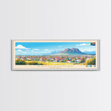 Krugersdorp, South Africa Panoramic Travel Poster Canvas Print, Krugersdorp, South Africa Painting, South Africa Art, Krugersdorp Panoramic Travel Art, Travel Painting