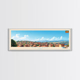 Nansana, Uganda Panoramic Travel Poster Canvas Print, Nansana, Uganda Painting, Uganda Art, Nansana Panoramic Travel Art, Travel Painting