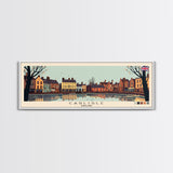 Carlisle, England Panoramic Canvas Print, Carlisle, England Painting, England Art, Carlisle Travel Poster, Travel Art, Vacation Gift