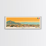 Hermosillo, Mexico Panoramic Canvas Print, Hermosillo, Mexico Painting, Mexico Art, Hermosillo Travel Poster, Travel Art, Living Room Painting